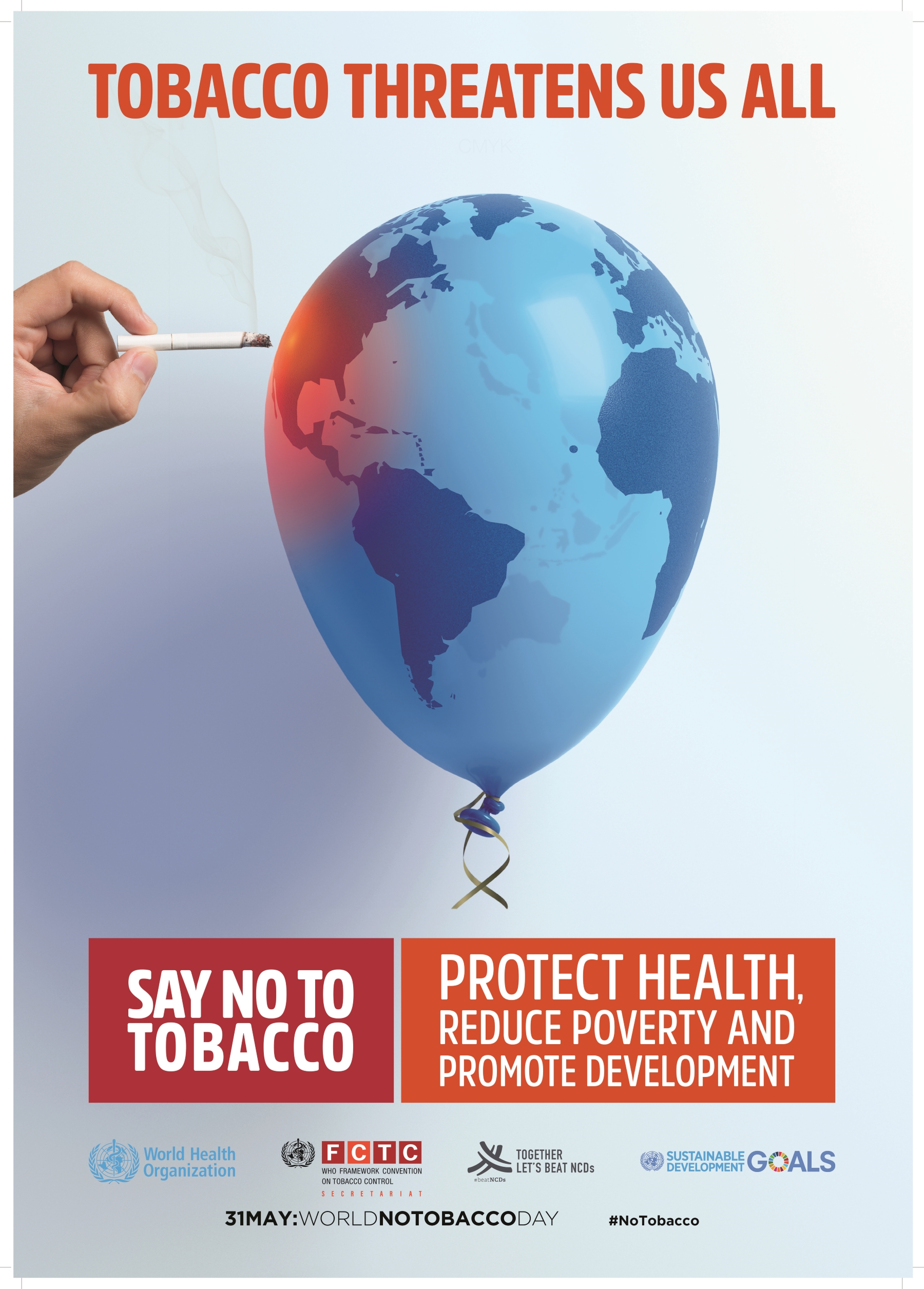 Say NO to tobacco poster WHO 2019